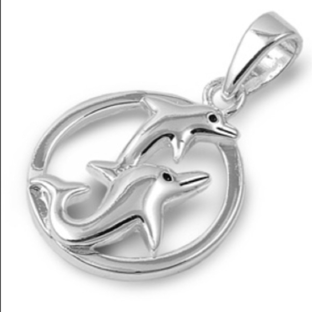 925 Sterling Silver Pendant -Dolphin